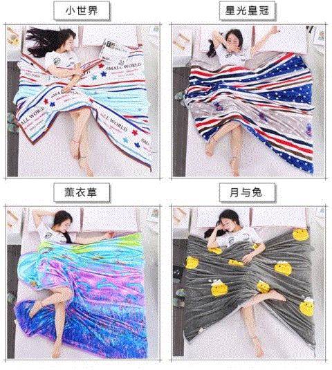 Nhung bề mặt đôi giải trí chăn đơn mặt bích đặt chăn chăn chăn chăn / chăn / thảm dày hai mặt chăn lông cừu hàn quốc