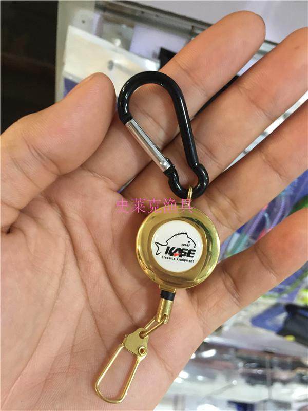 Kath kase metal telescopic buckle with carabiner safety gear buckle sea rock fishing easy pull hook missing rope buckle