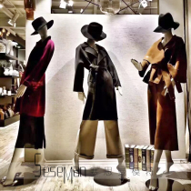 Brand clothing model props Female full body standing model sitting model Wedding window display stand man table dummy model