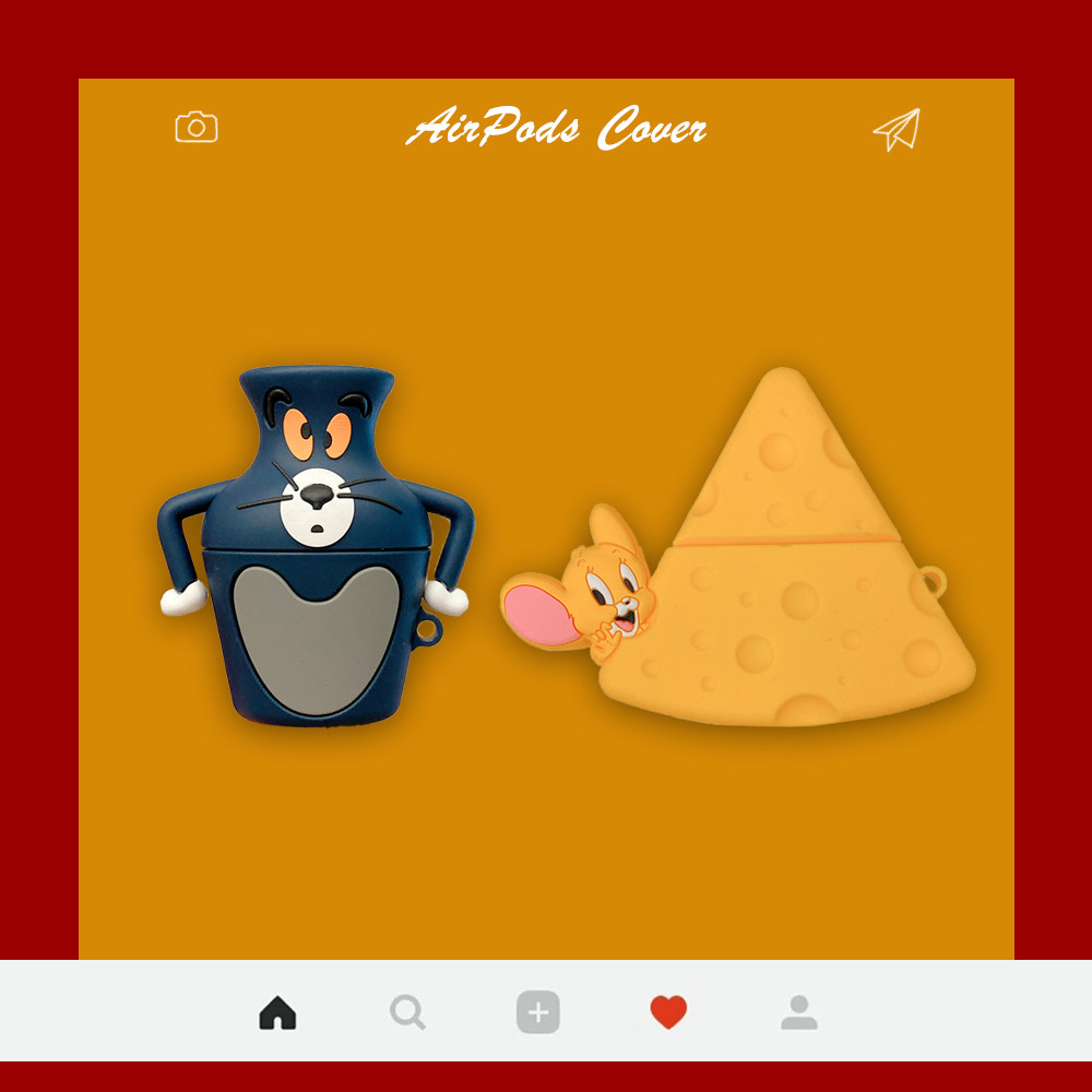 Cat and Mouse apply AirPods protective sleeve cute cute cute apple Bluetooth headphone 2nd generation silicone shell couple pro