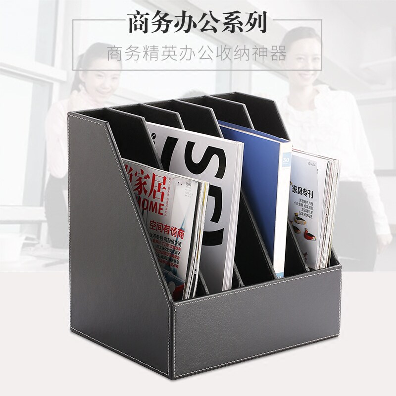 Folder containing box Desktop book information Collation shelf Business office Students Multi-functional thickened cortex