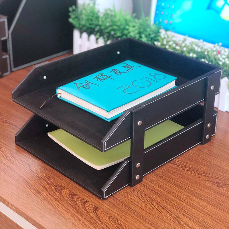 Business Office Documents Shelf Cortex information shelf Desktop a4 Multi-layer book shelves Office Supplies Housed Finishing