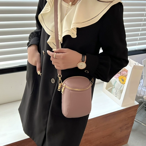 Мобильный телефон, небольшая сумка, модная сумка через плечо, универсальная сумка на одно плечо, кожаная сумка для телефона, из натуральной кожи