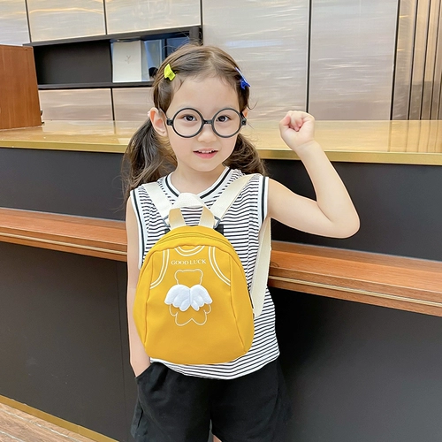 Детская сверхлегкая сумка для раннего возраста, универсальный мультяшный детский школьный рюкзак, с медвежатами