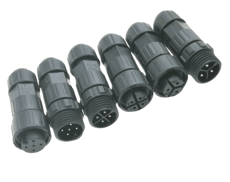 Aviation plug 2-8 core connector cable wire IP68 waterproof connector welding male and female connectors
