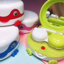 New Cute Frog Prince Cleaner Automatic Cute Glasses Contact Cleaner Battery Portable MT260
