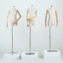 Huajun model props womens half-length clothing store Korean window display Womens fake human body wedding model clothes rack