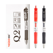 Vio press neutral pen 0.5mm office neutral pen prescription pen signature pen double bead press pen black