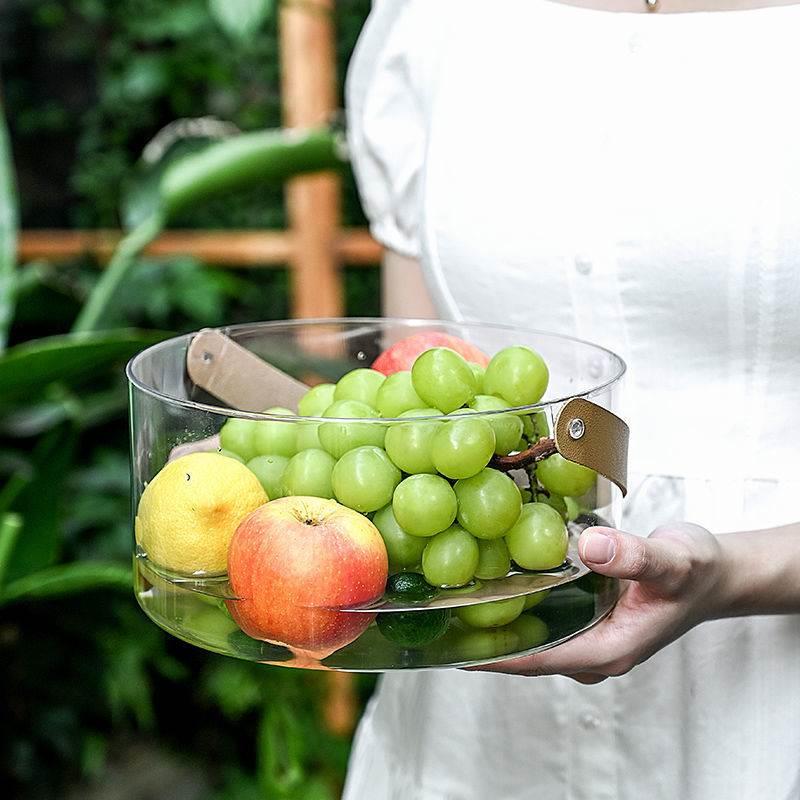 2021 Fruit Pan High-end Atmosphere Upper Class Plates Ins Wind Mesh Red Home Sweet High Face Value Creative Dinner Plate