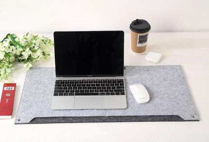 Versatile double layer of wool felt slip rat cushion oversize thickened computer office keyboard table mat game brief protective wrist cushion
