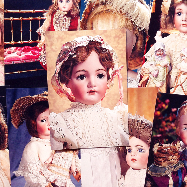 Supermany Cute Antique Dolls German Thick Soup Vintage Vintage Photos Photo Handbooks Collage material