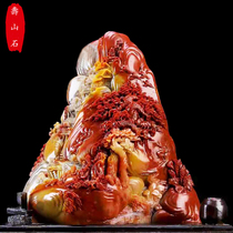 Shoushan stone ornaments natural handmade original stone carving seal materials moving to the opening of gifts stoneware stone carving crafts