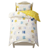 Mẫu giáo chăn bông ba mảnh trẻ em quilt bé ngủ cotton phiên bản AB giường với lõi sáu mảnh mùa đông ga giường công chúa