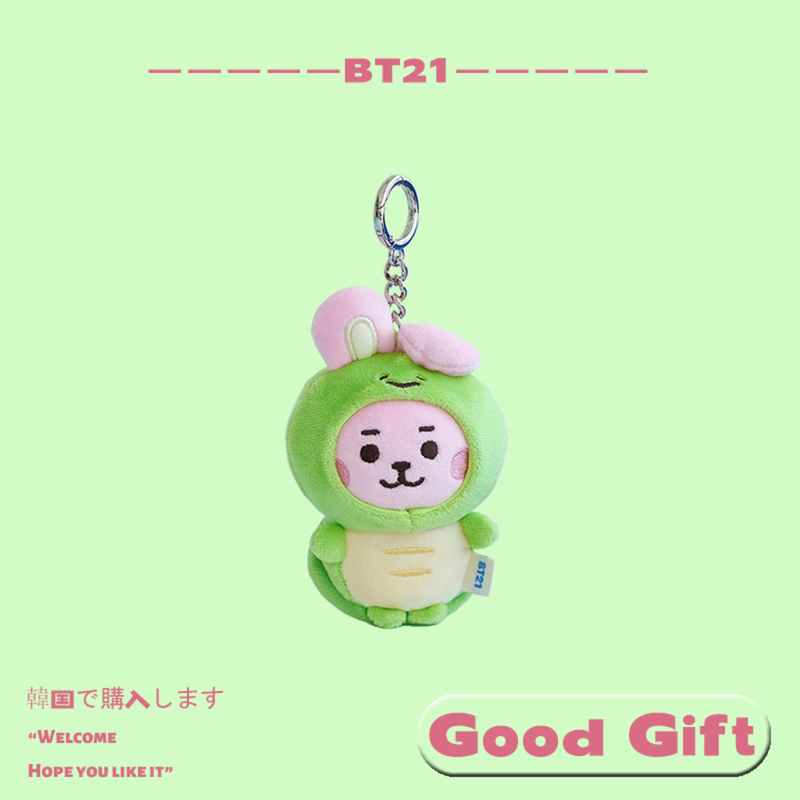 Korean Bts Bt21 Ocean Friends Series Plush Pendant Kim Taehyung Bag Charm for Women