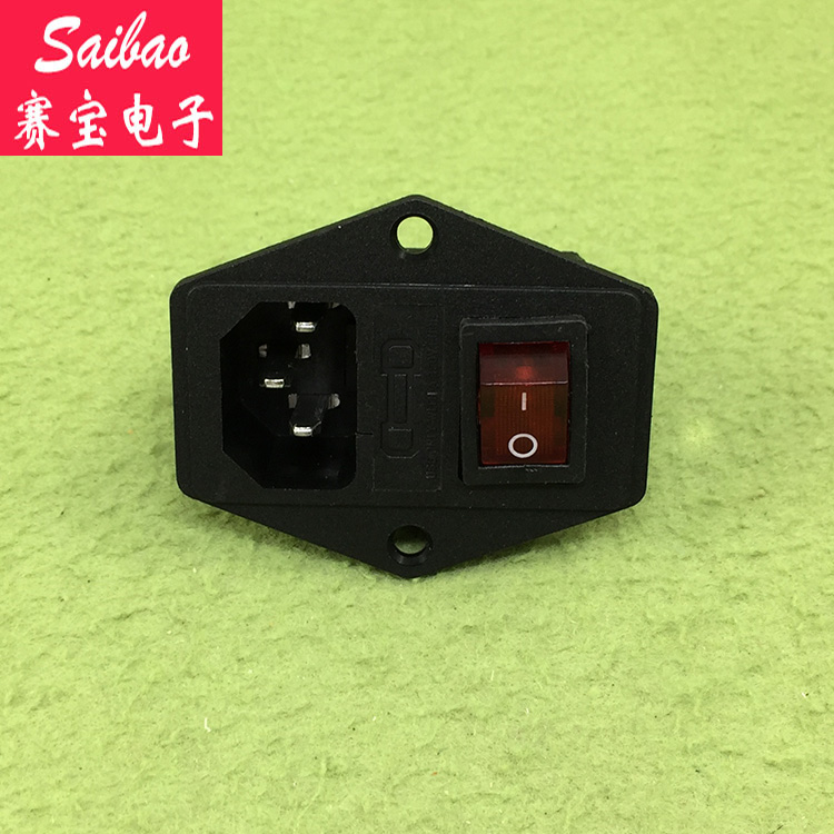 AC-19 power socket pint character 0 with lamp with four-foot switch 0-Taobao