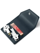 Đức hiện đại túi da khóa túi lưu trữ ví nam nữ một loại kéo khóa dung lượng lớn túi đơn giản - Trường hợp chính