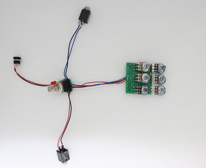 DIY Handmade Electric Guitar Effectors Overdrive Overload Distortion Single Block Effectors Circuit Board