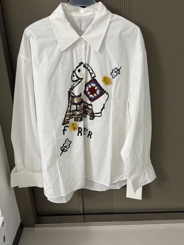 290661 Design-Inspired Cartoon Pony Print Shirt, Bust Size 122, Length 76, No Returns or Exchanges