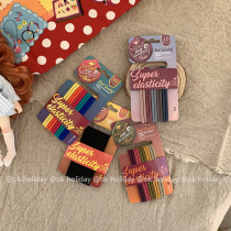 OK holiday * Korean style ins color solid color simple headstring set rubber band Hairband plain hair rope