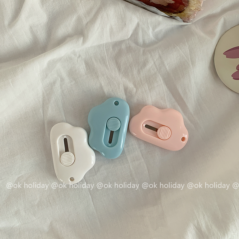 ok holiday * cloud adorable beauty workout knife student stationery demolition delivery ins pure color soft cute mini crowdsourced