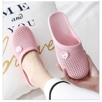 Buy one to two pairs of pairs ) Summer home bag hole shoes inside and outside wear anti - slip household sandals