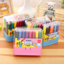 Del 70652 children with seal washable watercolor pen 12 color painting graffiti painting brush 18 color 24 color 36 color
