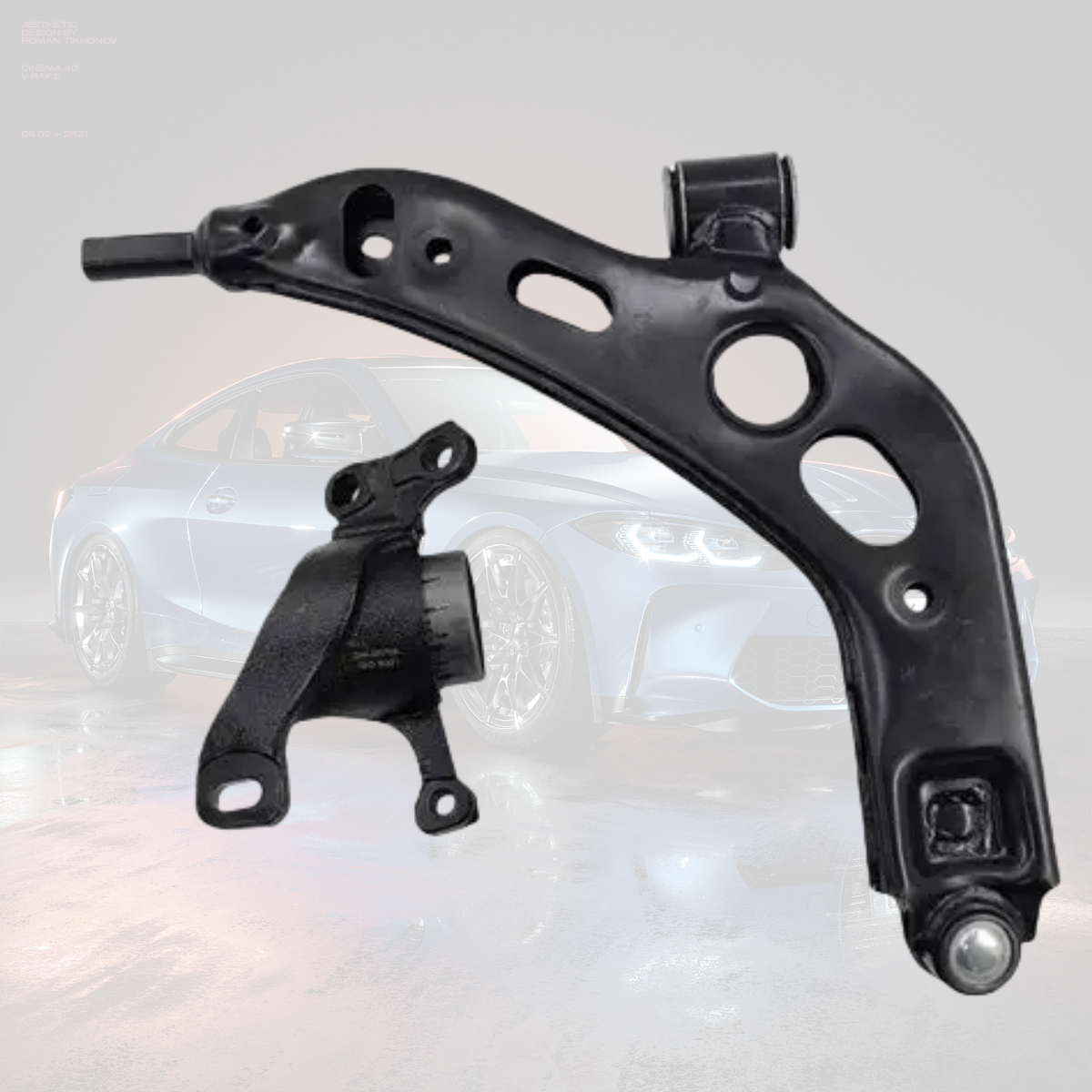 Подходящий для BMW 1 серии 2 серии X1F52 передний F45 нижний F49 шарнир рычага X1 подвеска 118 рычагов 120 резиновая втулка F49