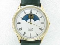 Japanese Yaba Alba Moon Phase Watch