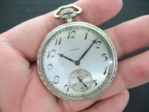 Elgin American-made century-old antique pocket watch blue steel hands Elgin