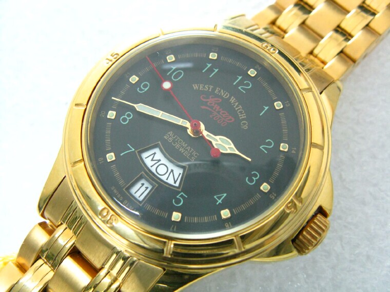 Gold-Plated Large Dial, Gas Needle Arabic Numerals, Luminous Swiss Automatic Military Watch 2836