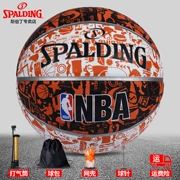 Spalding bóng rổ đích thực NBA graffiti loạt cao su ngoài trời sàn xi măng bóng rổ chịu mài mòn 73-722Y