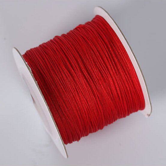 Boutique 71 line of line jade thread coarse approc 0 4MM 4MM DIY accessories Woven Handmade Foot Ring Necklace China Knot Red Rope