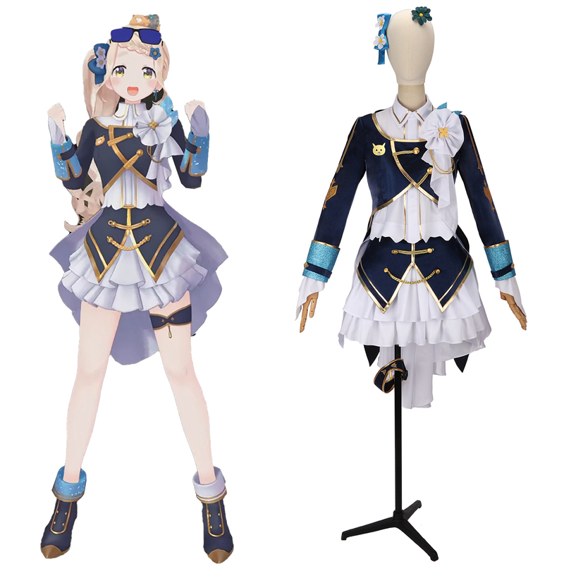 Rainbow Society Virtual Youtuber Chima Chiba Chima Cosplay Costume Common Outfit Cosplay Clothing