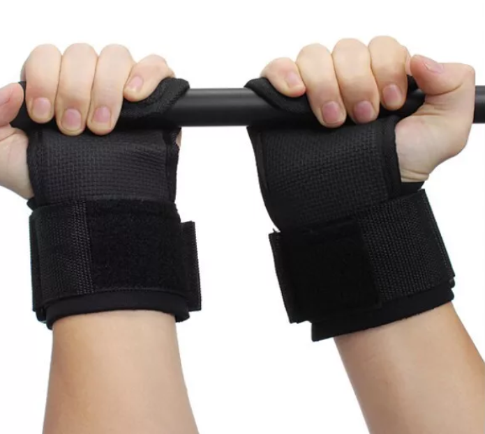 Fitness equipment accessories horizontal bar non-slip palm guard gloves assist with a pair of T-shaped pattern pull-in anti-slip hand palm pads