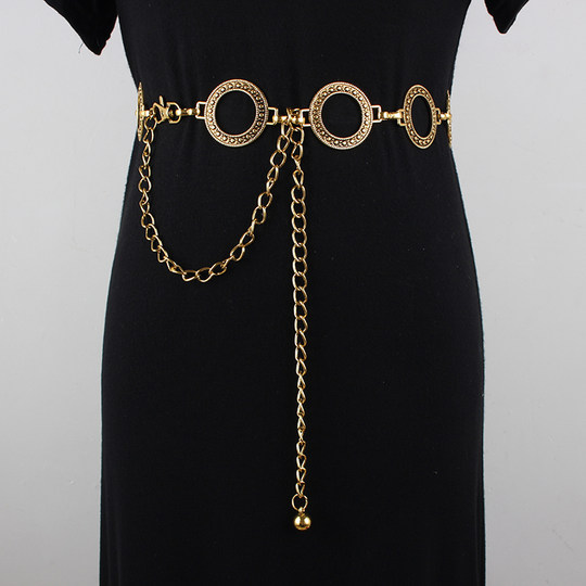Waist chain women's retro decorative chain belt shirt pants chain