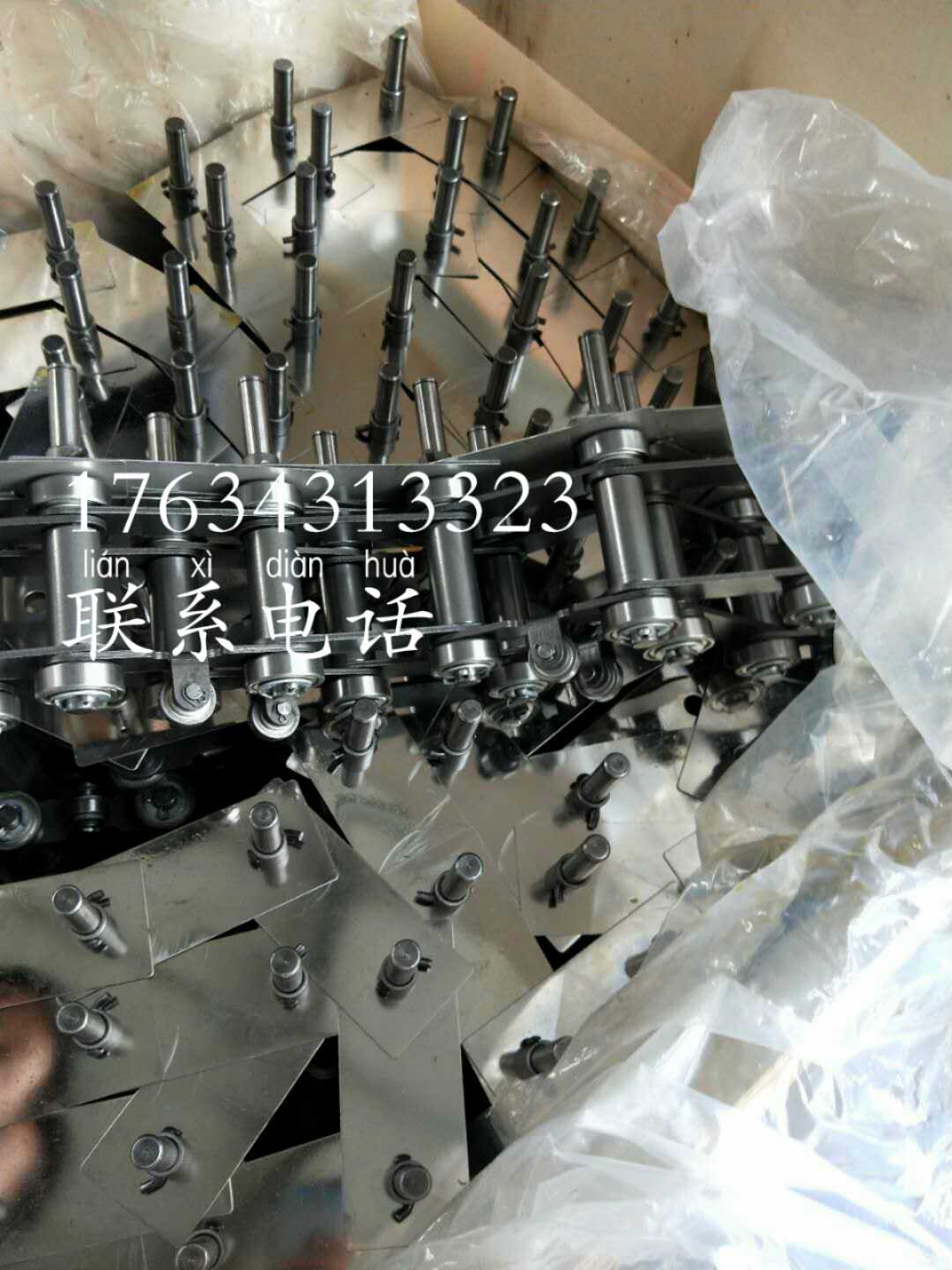 Customized pitch 101 6 ground rail chain stainless steel cover chain customized non-standard chain factory direct sales