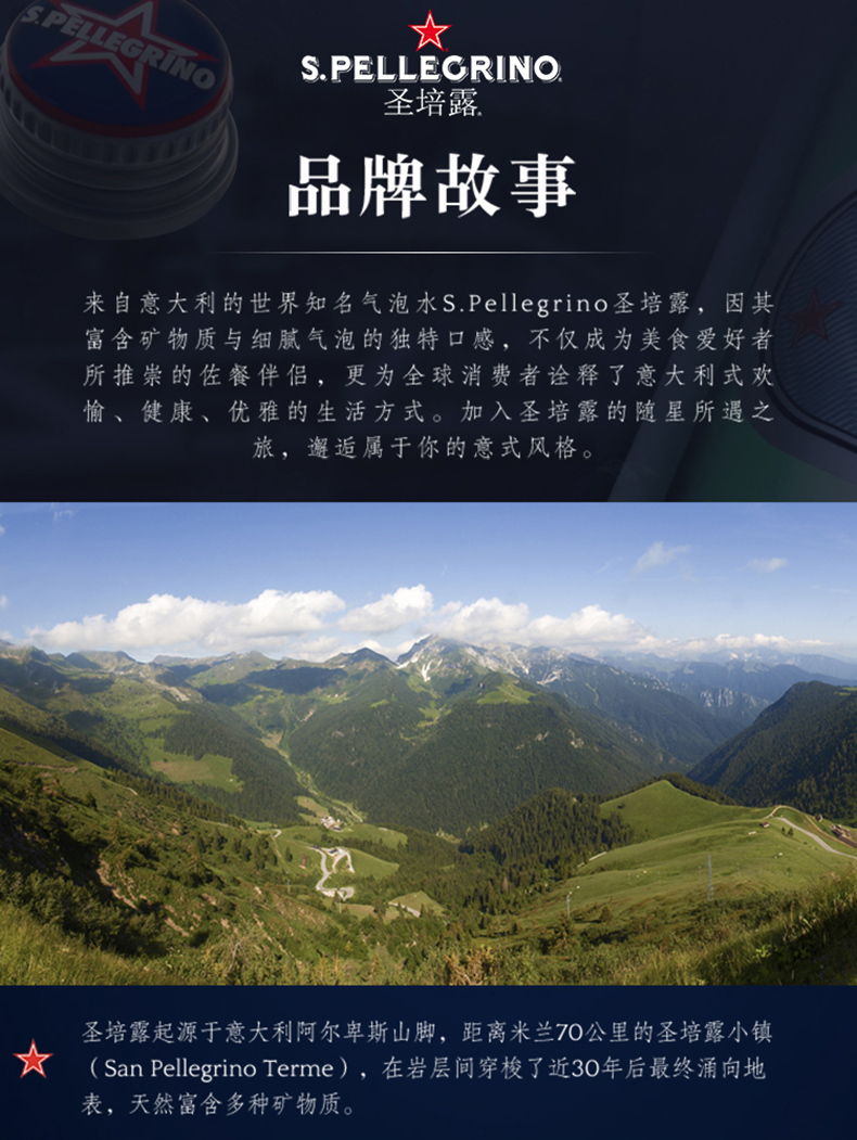 意大利进口 500mlx5瓶 圣培露 含气天然矿泉水 券后29元包邮 买手党-买手聚集的地方