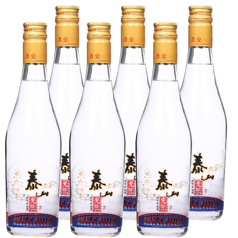 泰山特曲泰山光瓶酒42度240ml装口粮自饮高粱酒纯粮酿造山东名酒评价