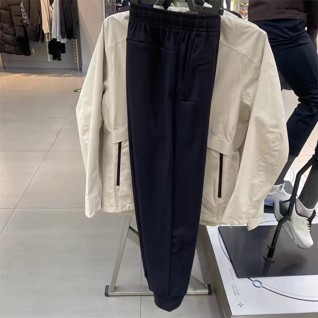 Anta Men's Winter New Fleece-Lined Warm Thermal Tech Knit Cuffed Sweatpants 152447323N