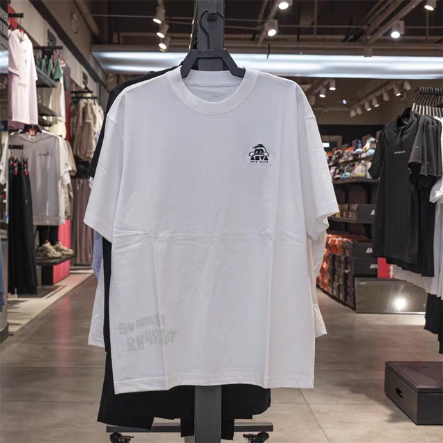 Anta Wang Yibo same style retro short-sleeved top men's summer breathable skateboard casual sports t-shirt 172528118