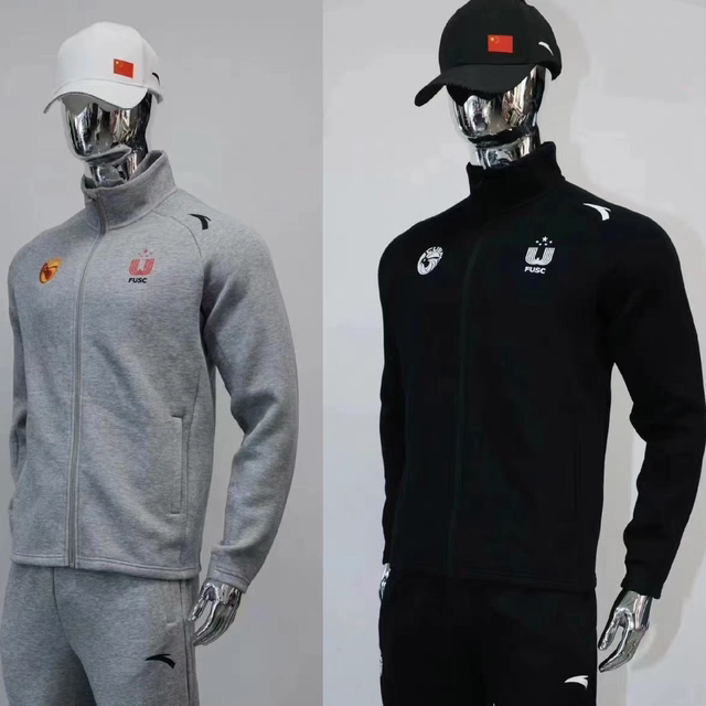 ANTA Cuban collar L-League equipment jacket men's and women's coach uniform autumn and winter stand-up collar knitted sports top 152441755