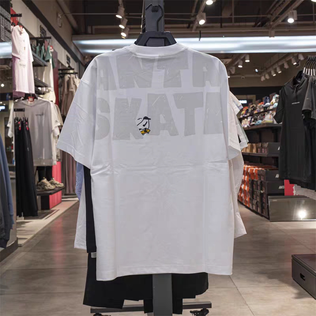 Anta Wang Yibo same style retro short-sleeved top men's summer breathable skateboard casual sports t-shirt 172528118