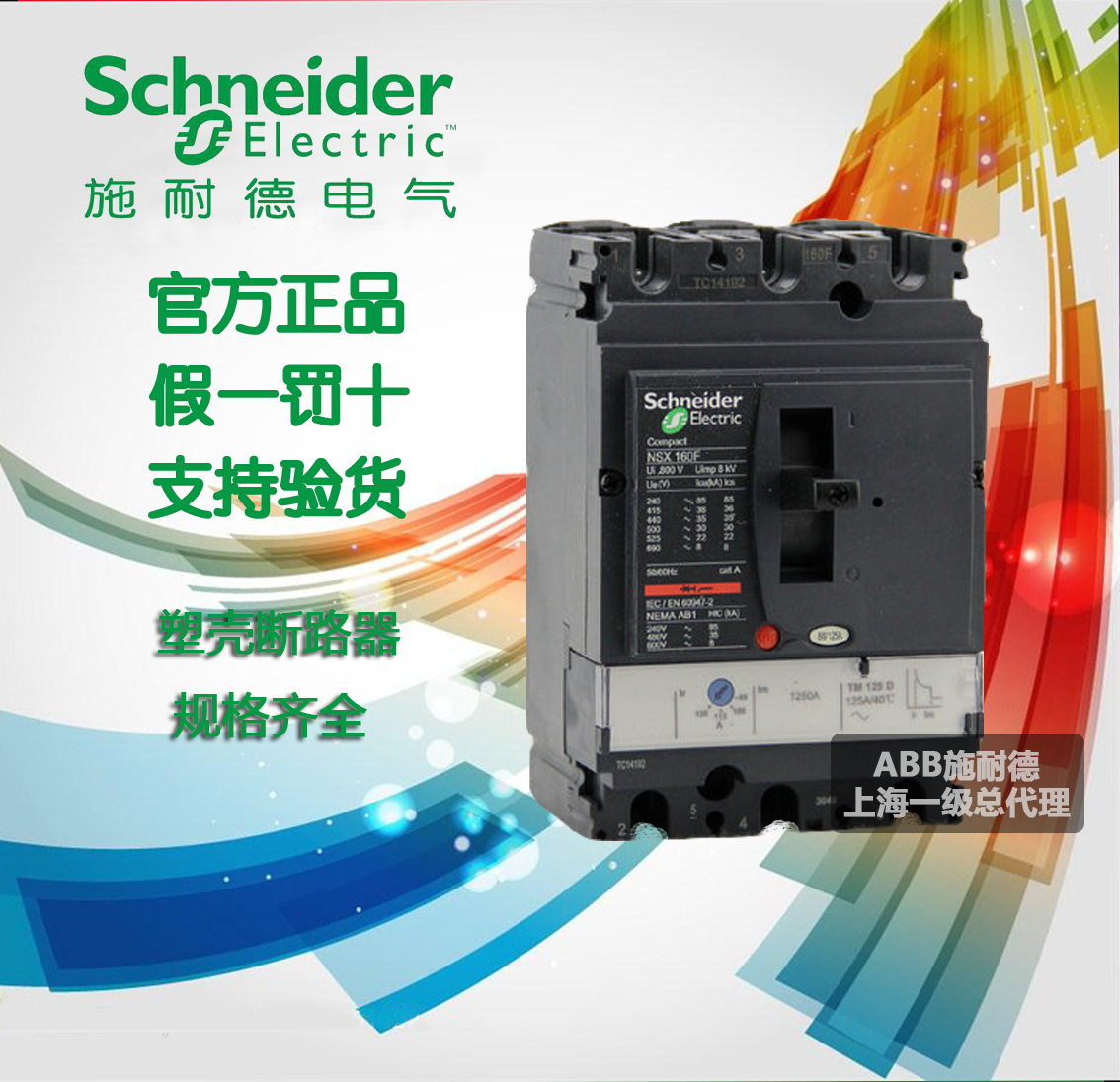 (original installation) Schneider with earth leakage plastic shell breaker 3P 250A EZD250E3250ELN