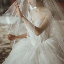 New dreamy wedding dress European-style trailing bandeau mid-waist luxury fairy skirt puffy Swan Lake king skirt