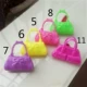 Barbie búp bê phụ kiện túi xách tay túi dệt cao su nhựa màu hồng cô gái đồ chơi barbie phụ kiện búp bê có khớp
