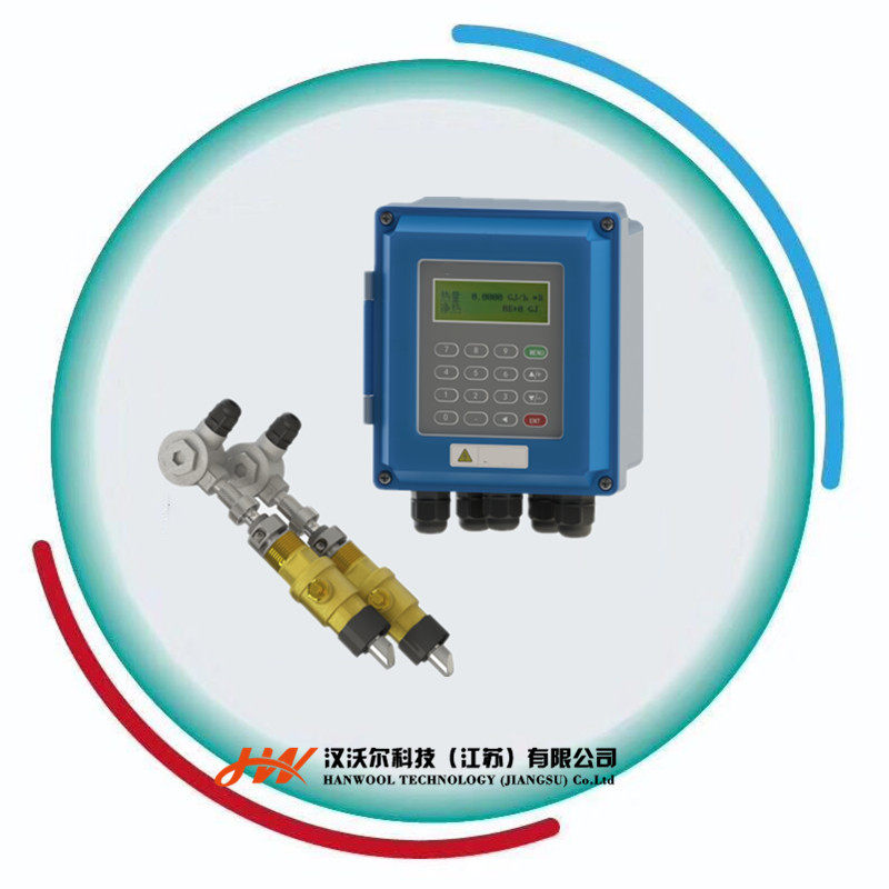 2000B ultrasonic flow meter split stationary liquid sensor segment wall-mounted external clamp type water meter-Taobao
