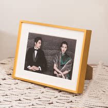 Free washing photos made into photo frame aluminum alloy photo frame creative table to customize wedding dress frame small picture frame hanging wall