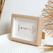 Nordic minimalist creative photo frame setting and washing photos 7 10 16 inch A4 custom mounted picture frame hanging wall vertical