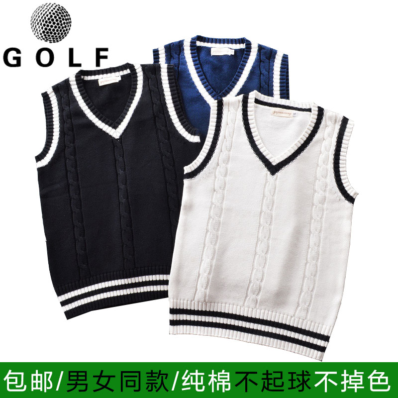 19 Golf waistcoat for women's spring autumn and winter style women's wool vest men's knitted sweatshirt Golf ball clothing Warm Shoulder shoulder