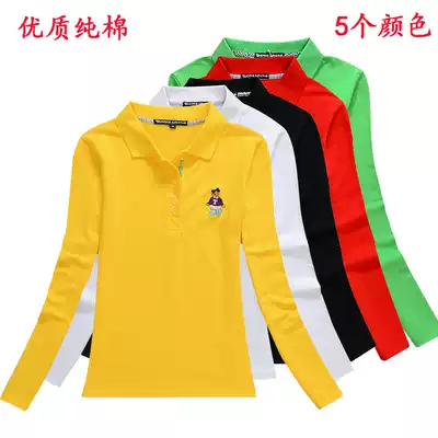 Golf long-sleeved T-shirt female golf ball clothes female T-shirt 2021 spring and summer new polo shirt casual sportswear